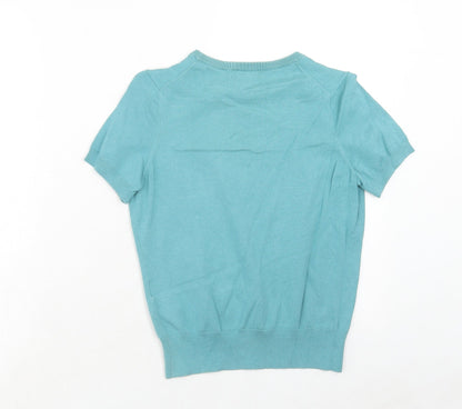 Womens UK Size XS Lands' End Blue Pullover Jumper