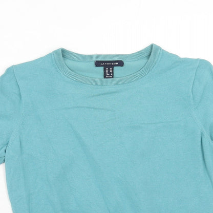 Womens UK Size XS Lands' End Blue Pullover Jumper
