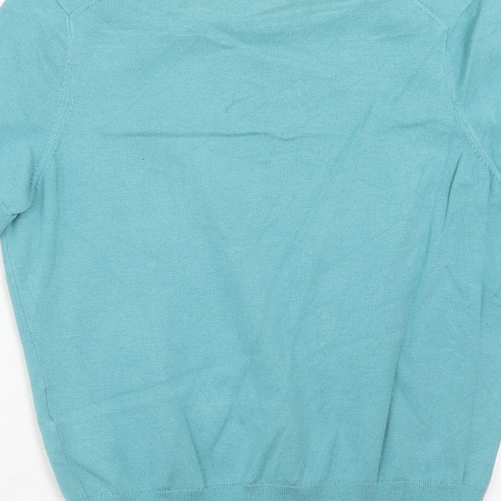 Womens UK Size XS Lands' End Blue Pullover Jumper