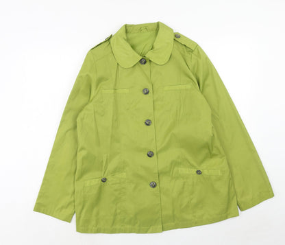 Womens UK Size 14 Being Casual Green Jacket
