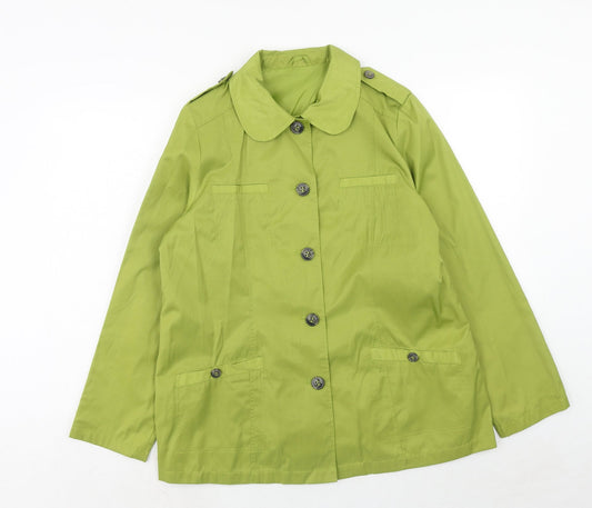 Womens UK Size 14 Being Casual Green Jacket