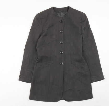 C&A Womens Grey Polyester Jacket Blazer Size 12