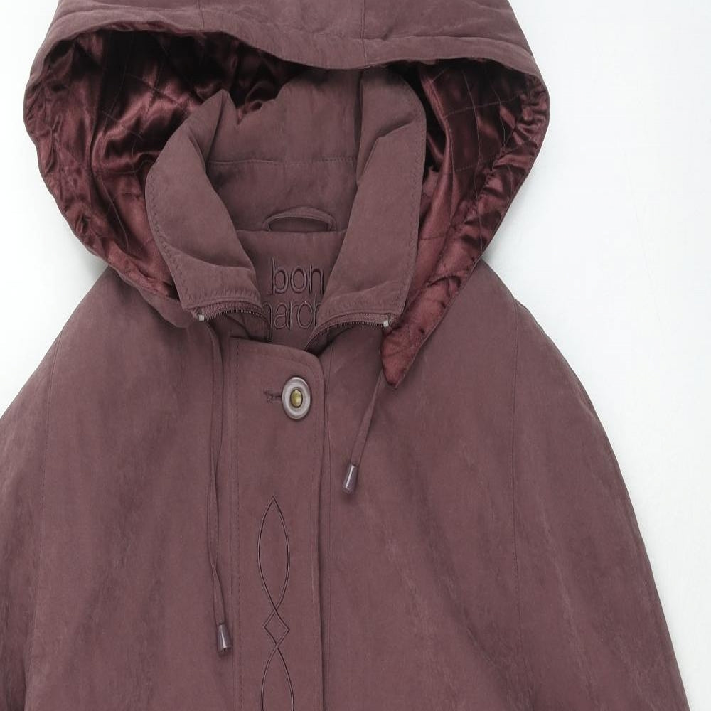 Womens UK Size S Bonmarché Purple Pea Coat