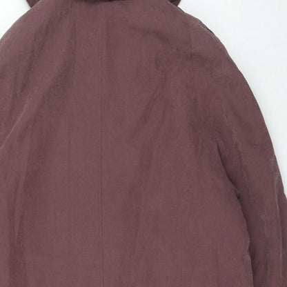 Womens UK Size S Bonmarché Purple Pea Coat
