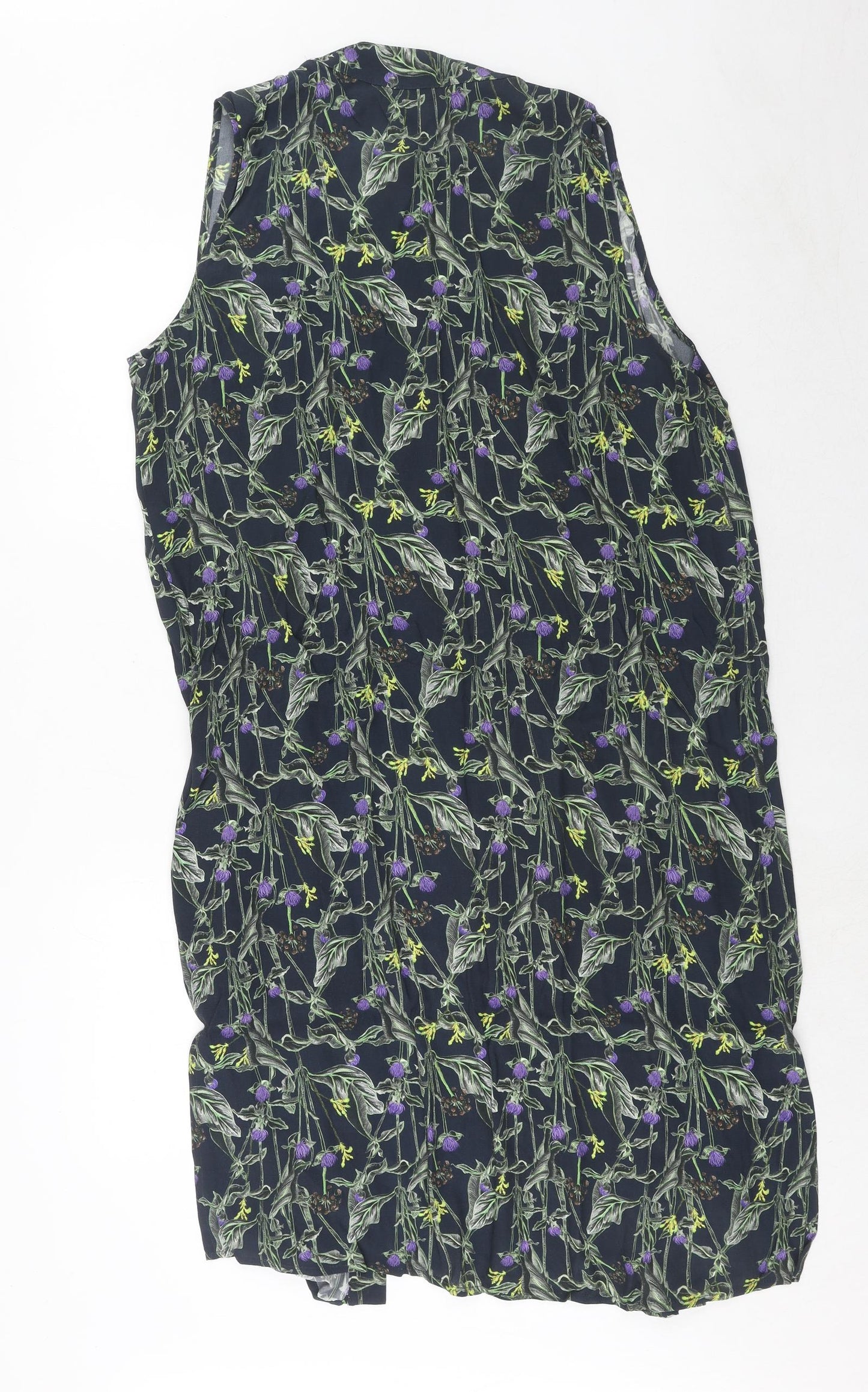 Womens UK Size 10 Topshop Blue Kimono Blouse