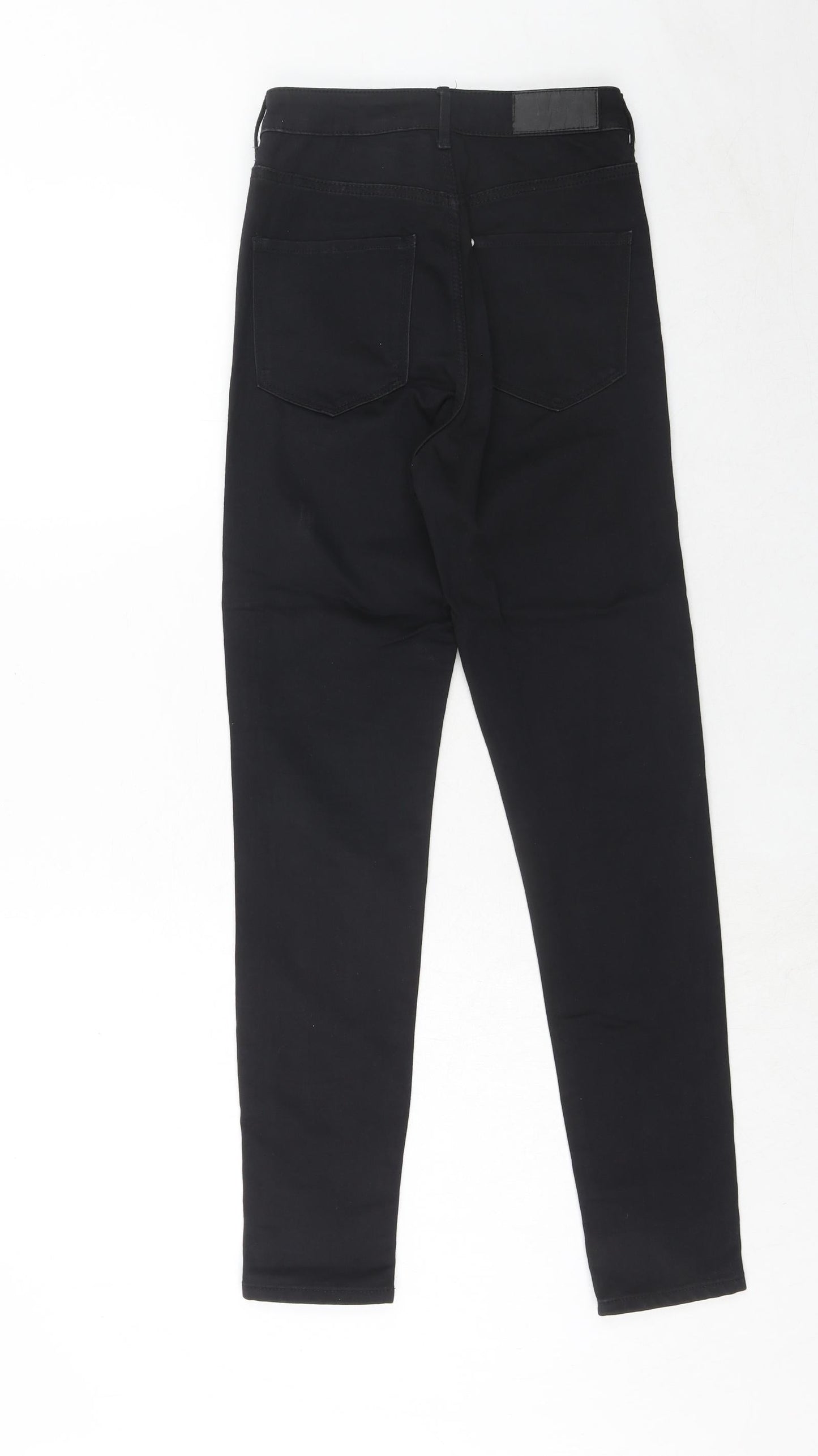 Womens UK Size 25 in H&M Regular Fit Skinny Black Jeans