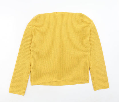 Womens UK Size XS H&M Yellow Pullover Jumper