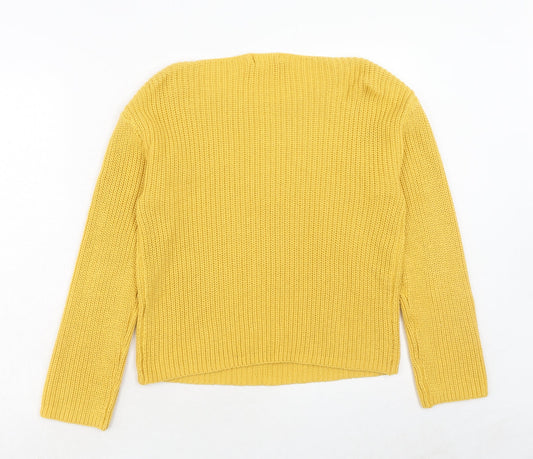 Womens UK Size XS H&M Yellow Pullover Jumper