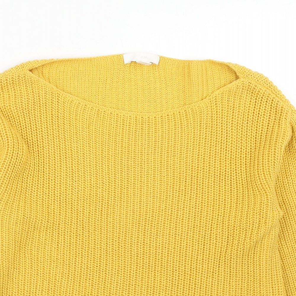 Womens UK Size XS H&M Yellow Pullover Jumper