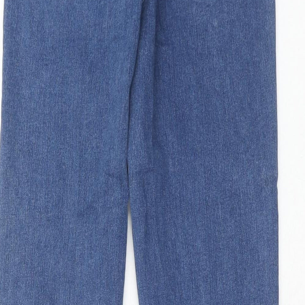 Topshop Womens Blue Cotton Skinny Jeans Size 25 in L32 in Regular Zip