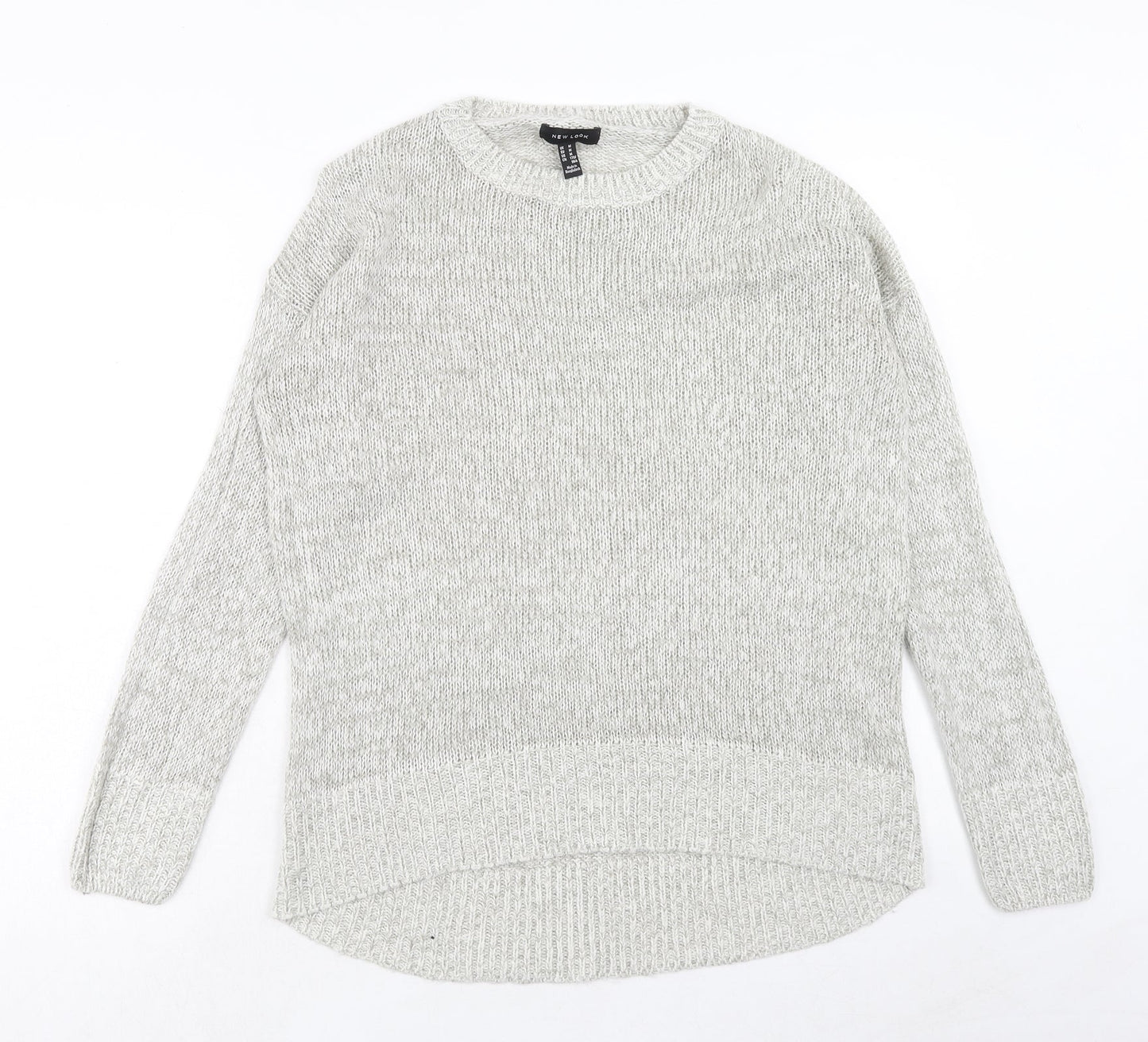 Womens UK Size M New Look Grey Pullover Jumper