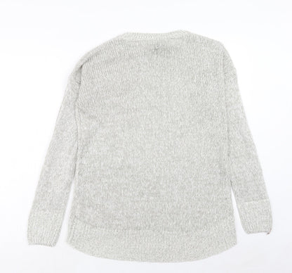 Womens UK Size M New Look Grey Pullover Jumper