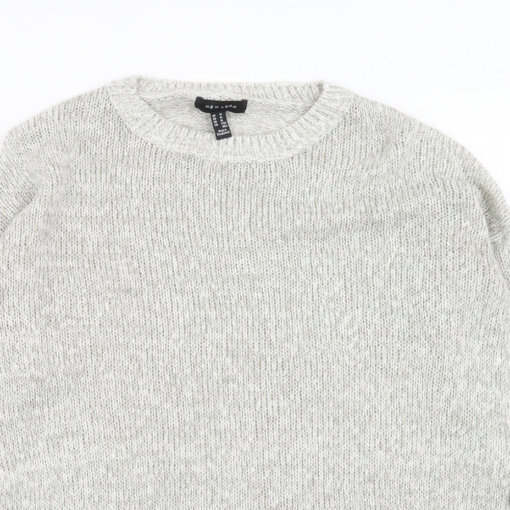 Womens UK Size M New Look Grey Pullover Jumper