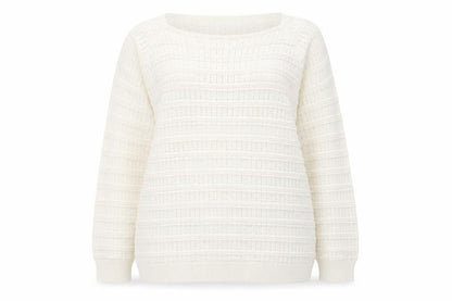 Womens UK Size XL Mia Moda Ivory Pullover Jumper