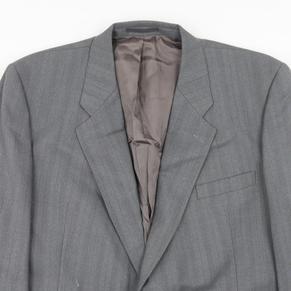 Mens UK Size 46 Wellington Regular Grey Suit Jacket