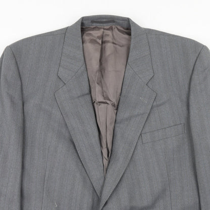 Mens UK Size 46 Wellington Regular Grey Suit Jacket