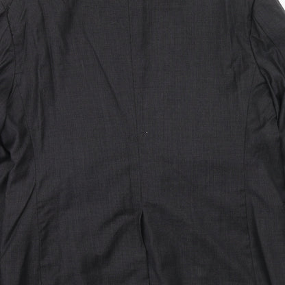Shanghai Mens Grey Polyester Jacket Suit Jacket Size 42 Regular