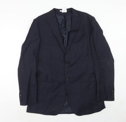 Mens UK Size 42 Marks and Spencer Regular Blue Suit Jacket