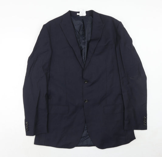 Mens UK Size 42 Marks and Spencer Regular Blue Suit Jacket