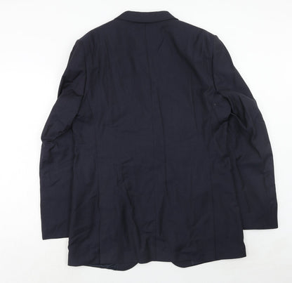Mens UK Size 42 Marks and Spencer Regular Blue Suit Jacket