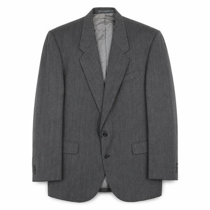 charles knight Mens Grey Polyester Jacket Suit Jacket Size 40 Regular