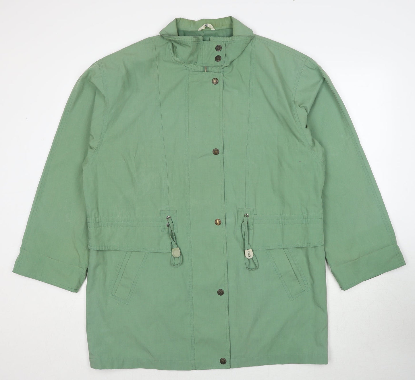 C&A Womens Green Jacket Size 16 Zip