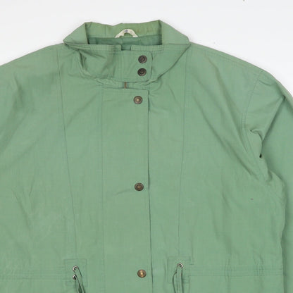 C&A Womens Green Jacket Size 16 Zip