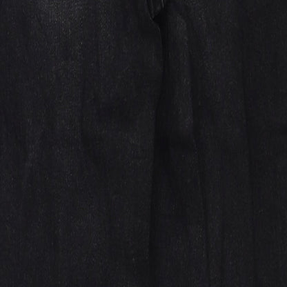 Divided by H&M Womens Black Cotton Skinny Jeans Size 10 Regular Zip