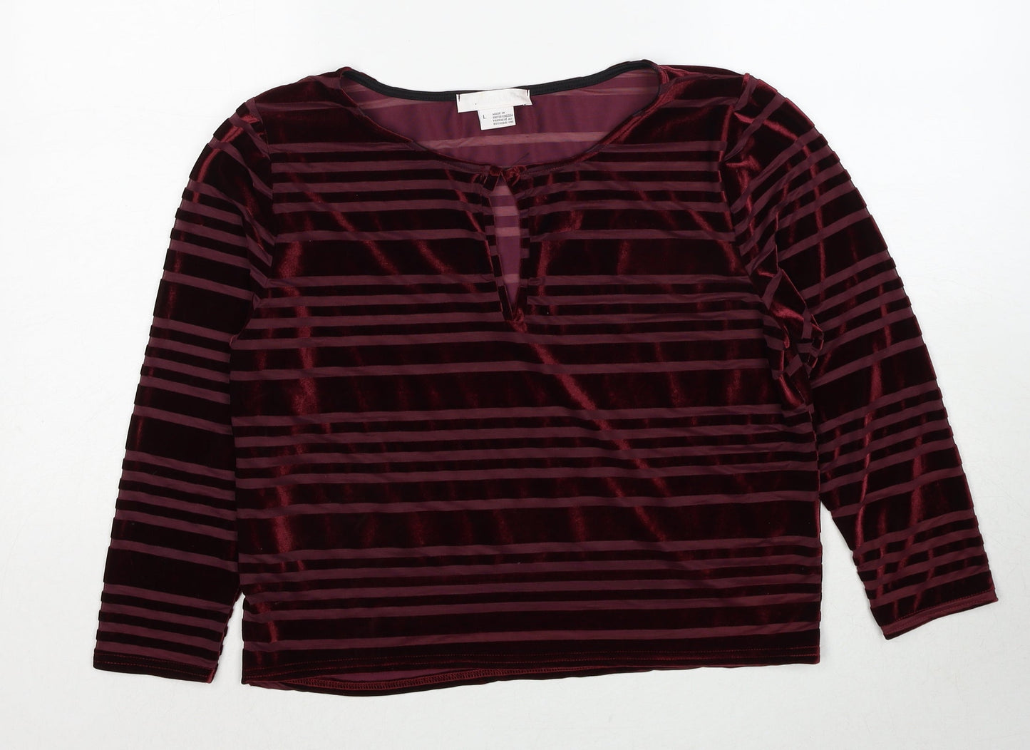 Womens UK Size L Cooperative Red Basic Blouse