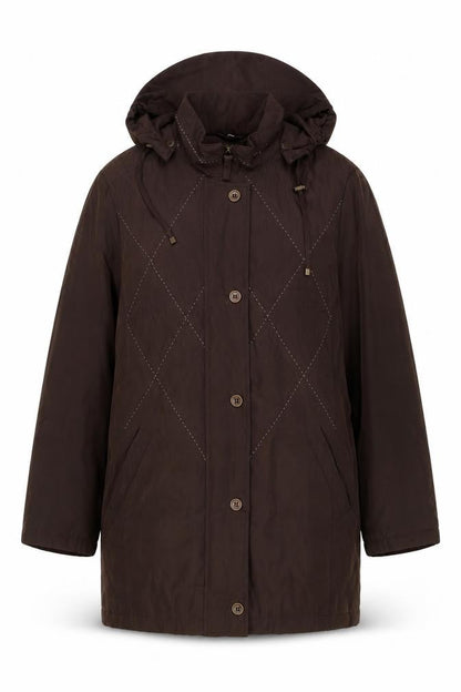 Womens UK Size L Klass Brown Pea Coat
