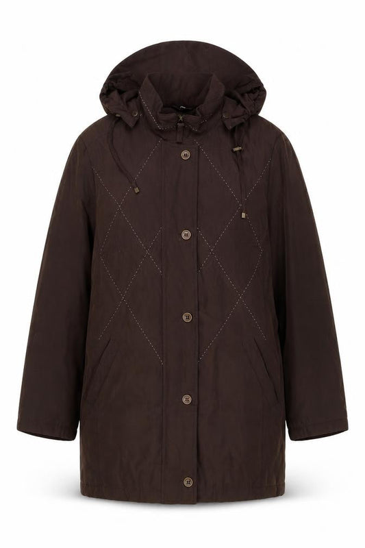 Womens UK Size L Klass Brown Pea Coat