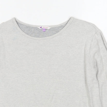 John Lewis Girls Grey Cotton Pullover Sweatshirt Size 11 Years Pullover