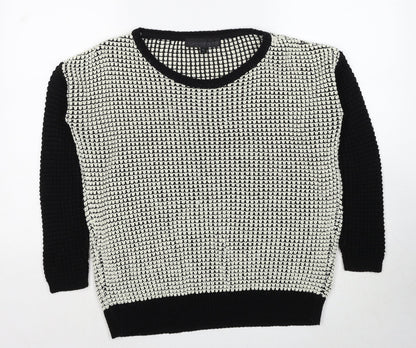 Womens UK Size 6 Topshop Black Pullover Jumper