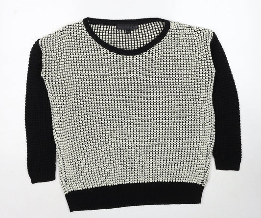 Womens UK Size 6 Topshop Black Pullover Jumper