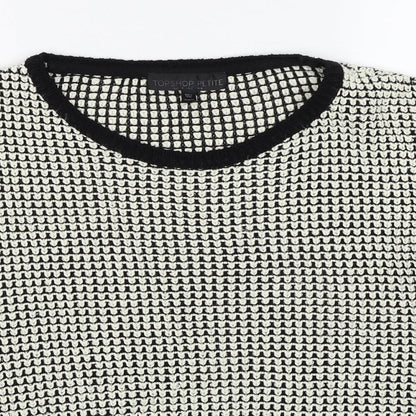 Womens UK Size 6 Topshop Black Pullover Jumper