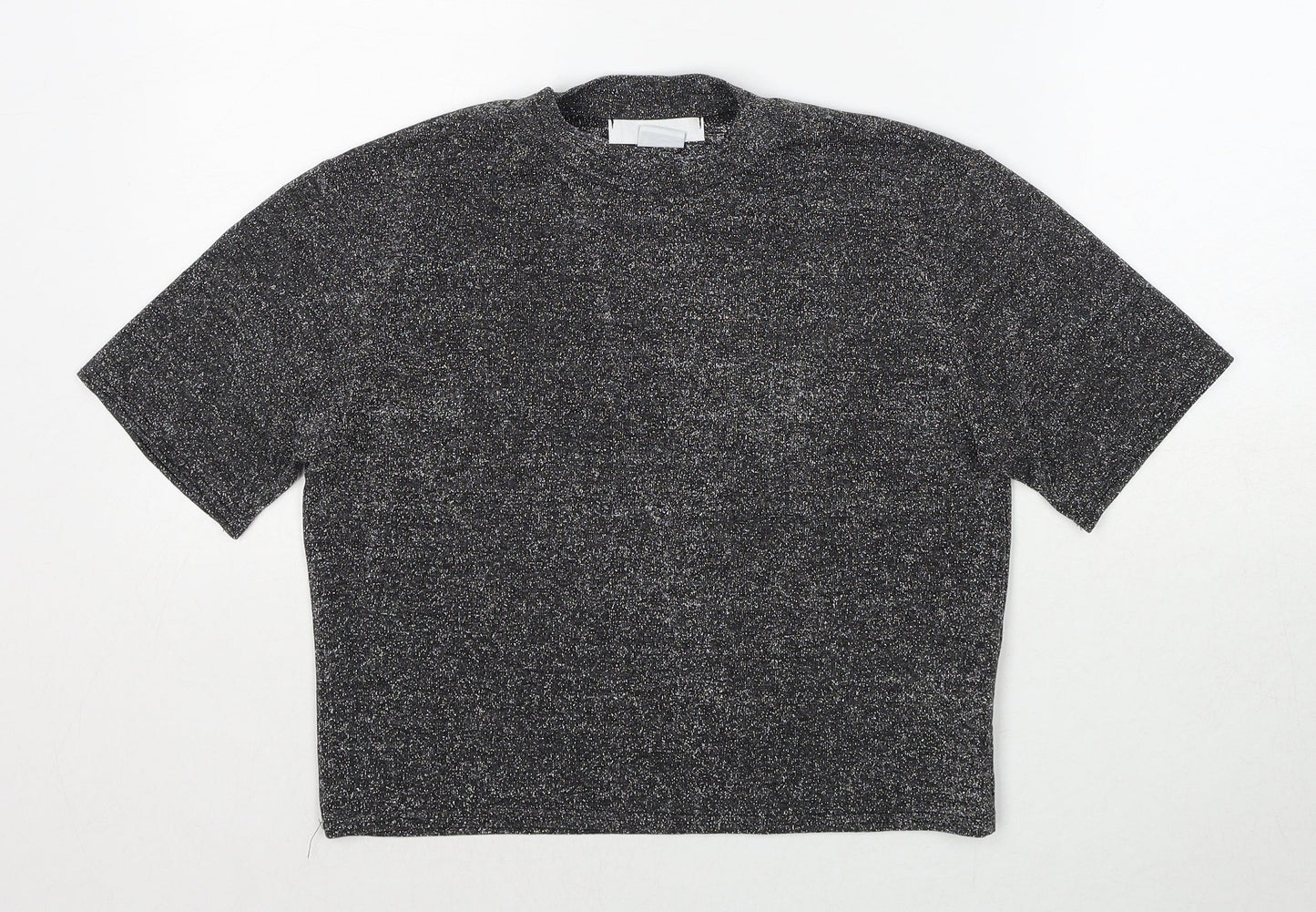 Womens UK Size S Cooperative Black Basic Blouse