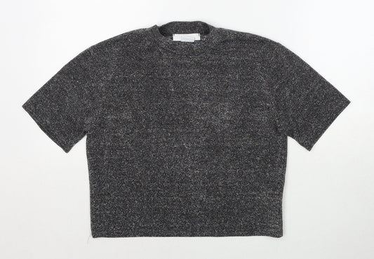 Womens UK Size S Cooperative Black Basic Blouse