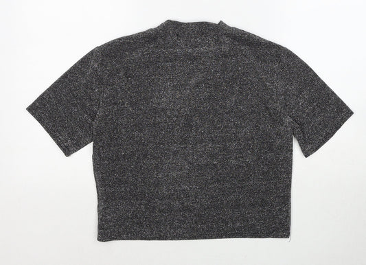 Womens UK Size S Cooperative Black Basic Blouse
