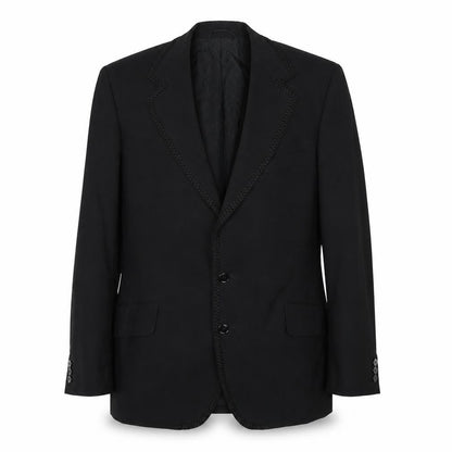 David Lane Mens Black Polyester Jacket Suit Jacket Size 40 Regular