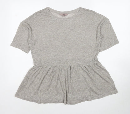 Womens UK Size 8 NEXT Grey Basic T-Shirt