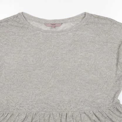 Womens UK Size 8 NEXT Grey Basic T-Shirt
