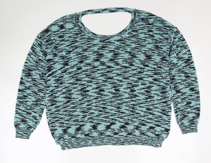Womens UK Size 8 Miss Selfridge Blue Pullover Jumper
