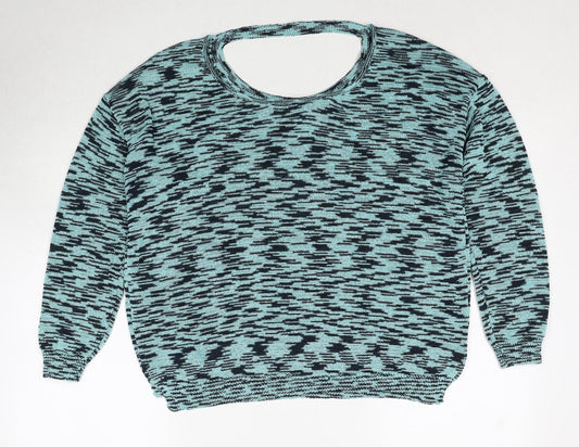 Womens UK Size 8 Miss Selfridge Blue Pullover Jumper