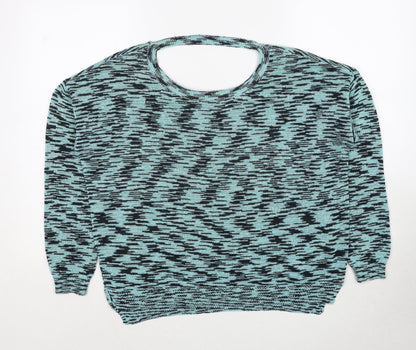 Womens UK Size 8 Miss Selfridge Blue Pullover Jumper