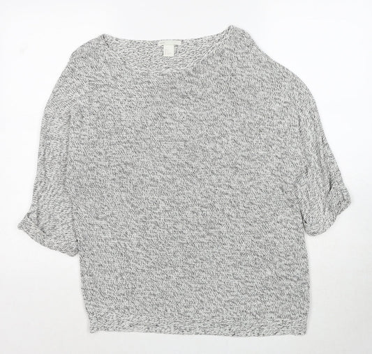 Womens UK Size S H&M Grey Pullover Jumper