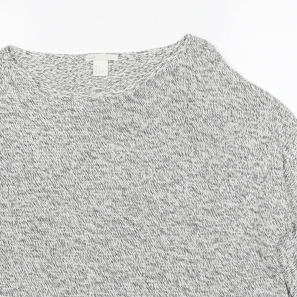 Womens UK Size S H&M Grey Pullover Jumper