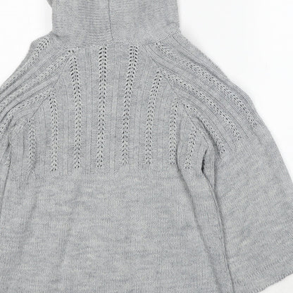Womens UK Size M Select Grey Cardigan Jumper