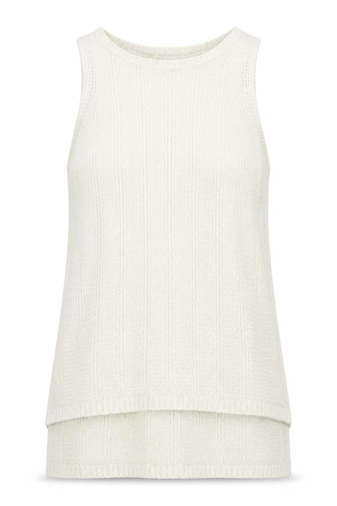 Womens UK Size 8 New Look White Basic Tank