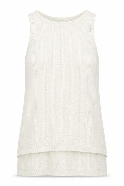 Womens UK Size 8 New Look White Basic Tank
