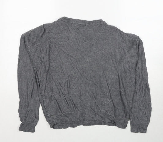 Womens UK Size XS Brave Soul Grey Pullover Jumper